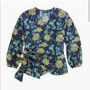 J. Crew Wrap Top
